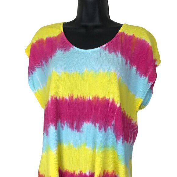 One Teaspoon Colourful Oversized 100% Rayon Sleeveless Top Size XXS - Picture 3 of 8